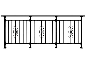 噴塑陽臺(tái)欄桿